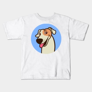 Cute Smiley Dog Kids T-Shirt